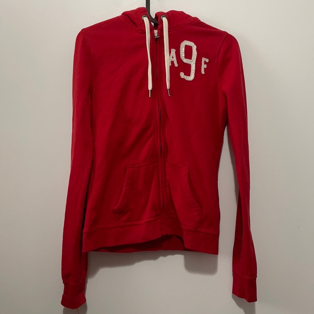 Women’s Abercrombie red hoodie